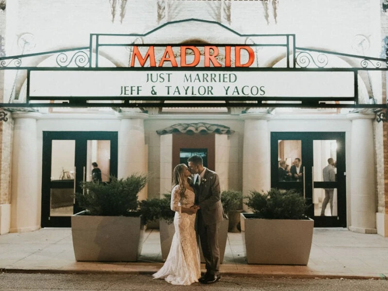 Madrid Theatre Marquee Wedding Lights